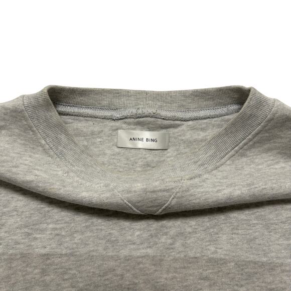 Annie Bing Ramona Bridgitte Bardot Pullover Sweatshirt Gray M - Picture 3 of 6